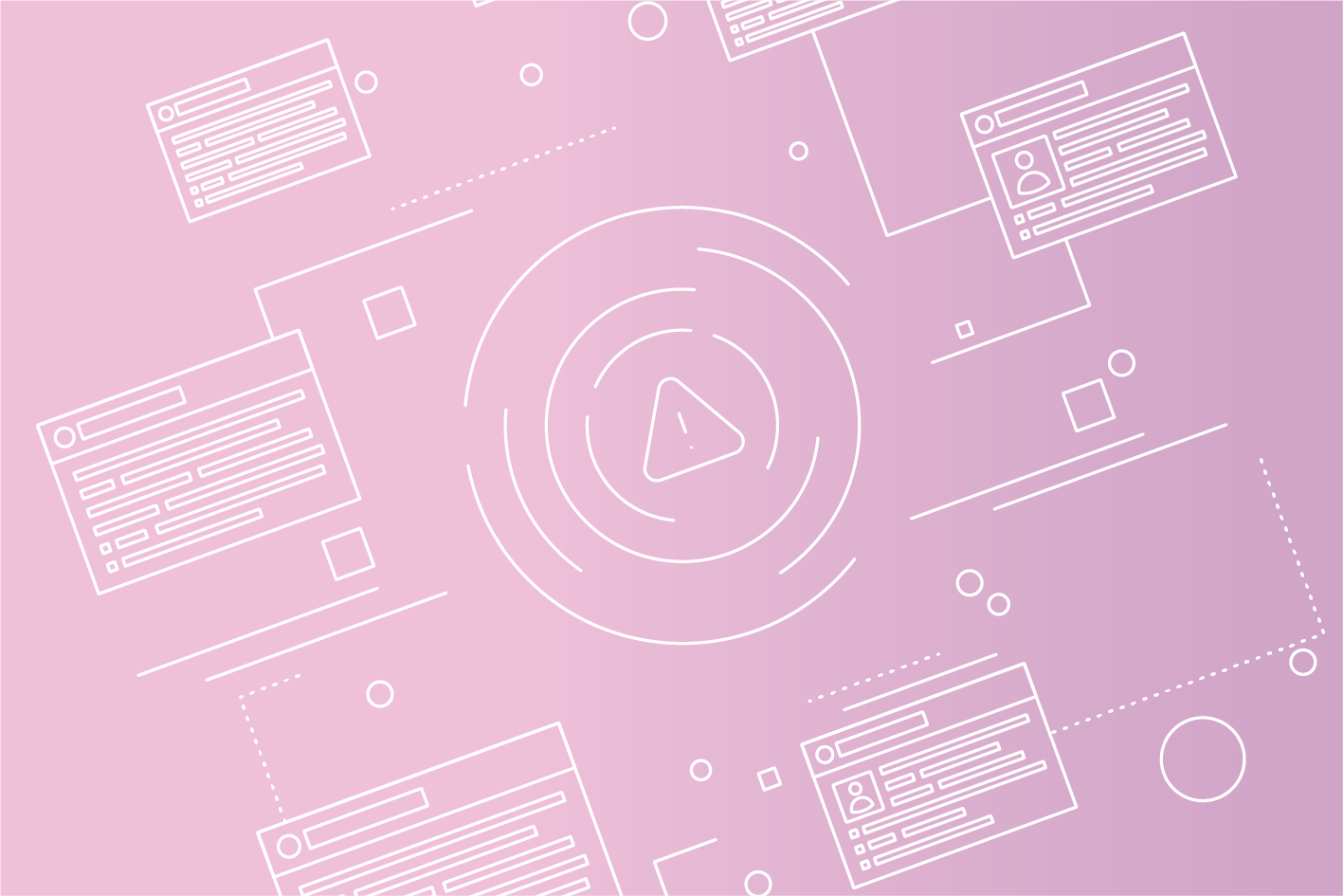 Background photo with big fingerprint graphic.