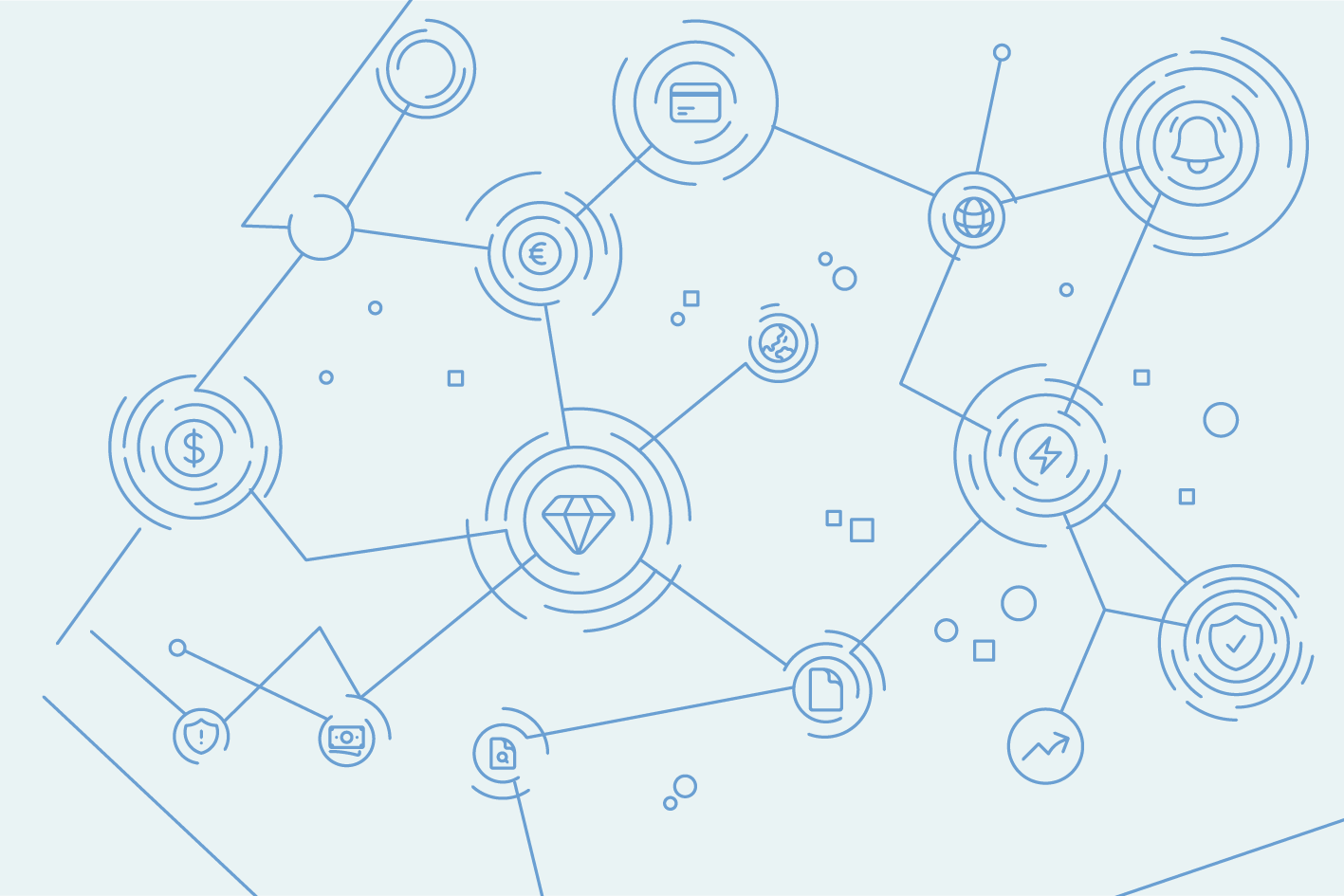 Background photo with big fingerprint graphic.