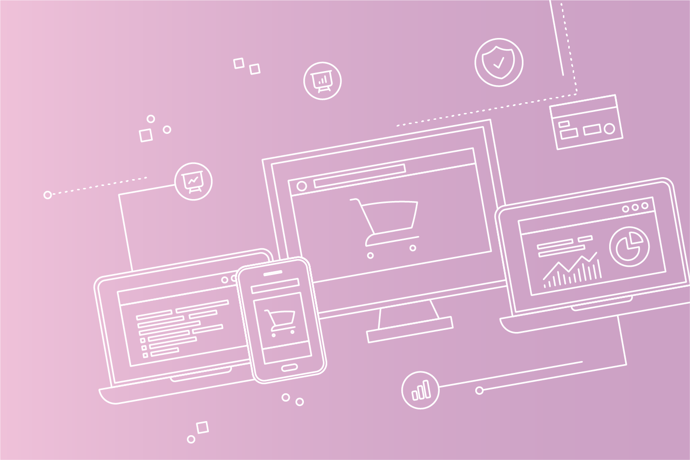 Background photo with big fingerprint graphic.