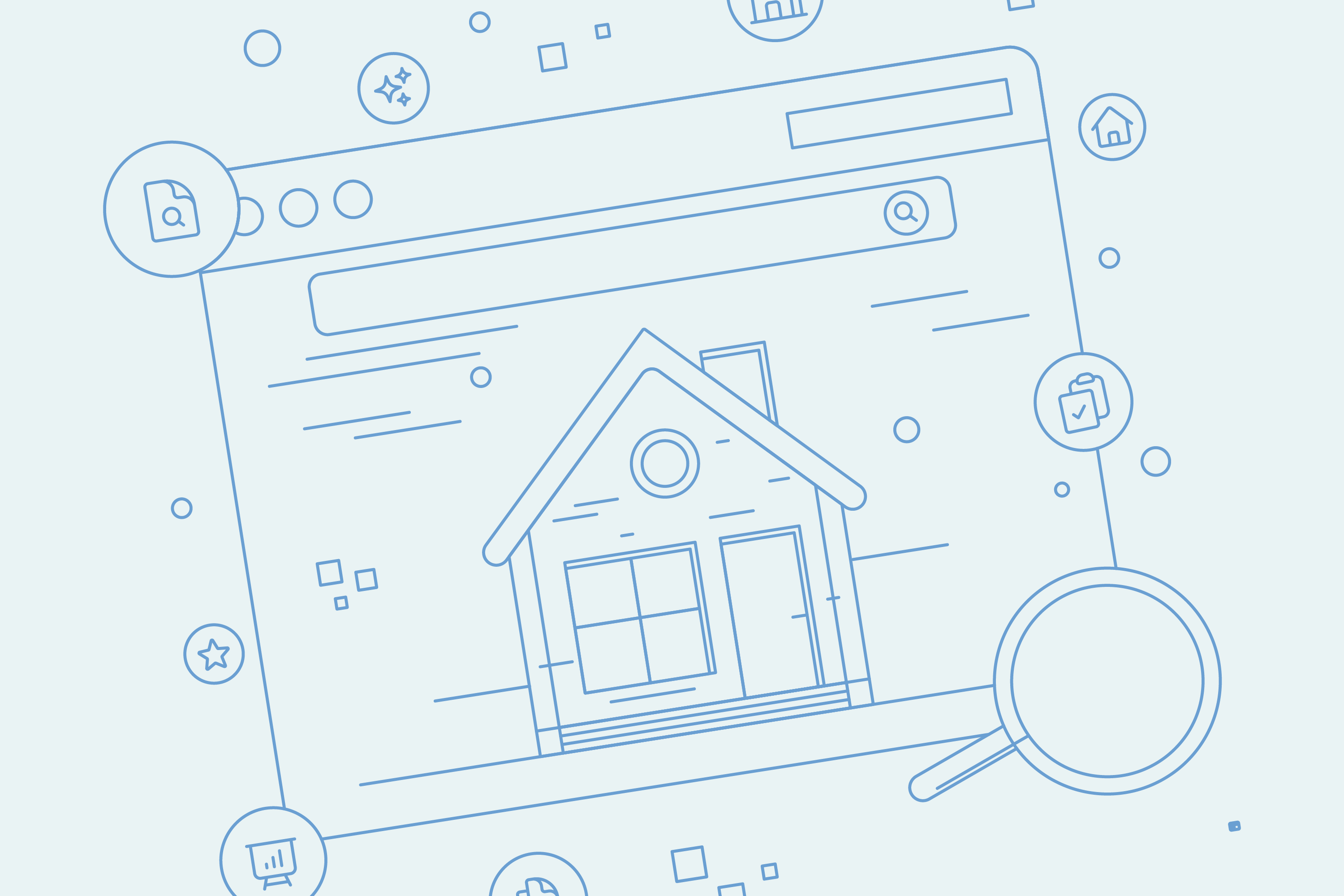 Background photo with big fingerprint graphic.