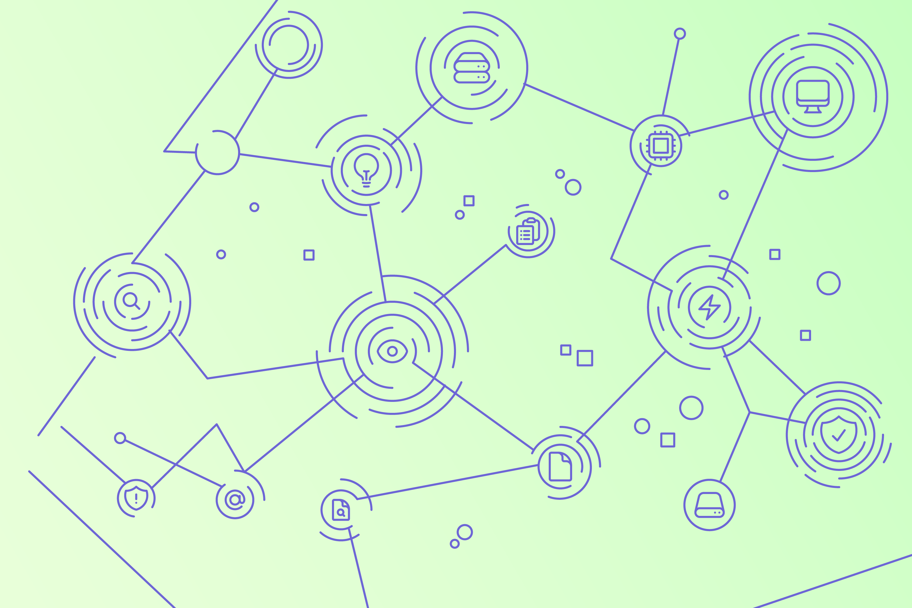 Background photo with big fingerprint graphic.