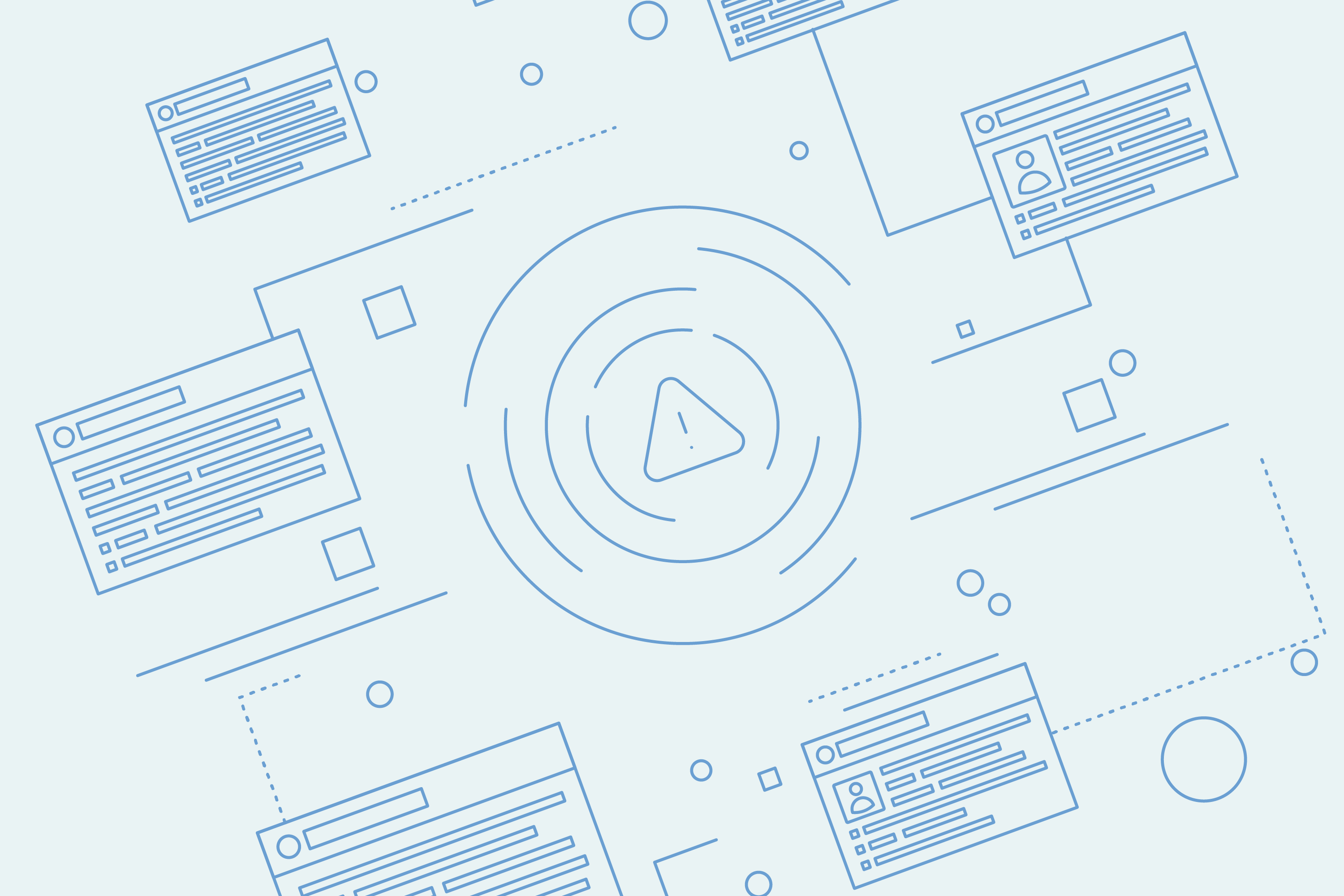 Background photo with big fingerprint graphic.